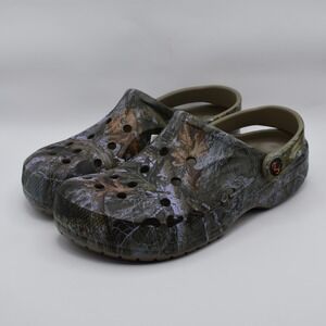Crocs Baya Realtree APX Edge Camo Clogs Size Mens 8 / Womens 10 210511-90H NEW